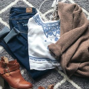 🌴EMBROIDERED FESTIVAL BLOUSE🌴